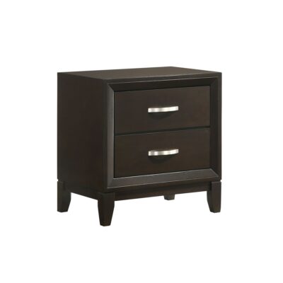 Beaumont 2-Drawer Nightstand in Merlot