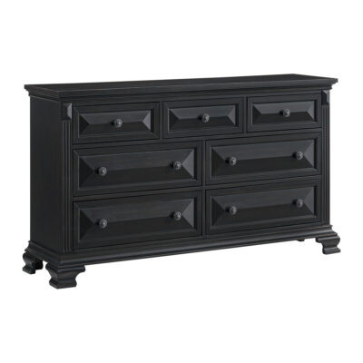 Bridgestone 7-Drawer Dresser in Black
