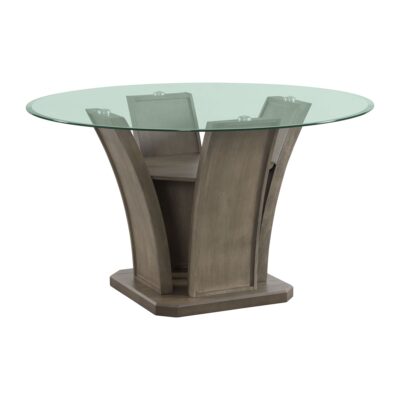 Dapper Round Dining Table (Grey Finish)