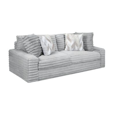Serene Loveseat in Hush Moonstruck with 4 Pillows