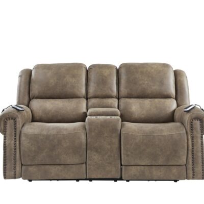BURR RIDGE POWER HEADREST CONSOLE LOVESEAT W/LUMBAR