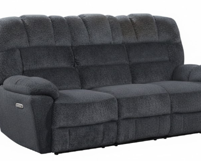 BAKER RECLINING SOFA W/DROPDOWN