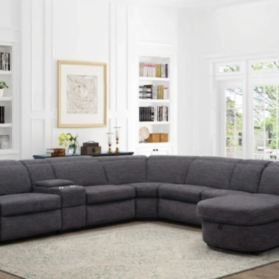 Everything 4-Piece Sectional w/Sleeper and RSF Storage Chaise (while supplies last)